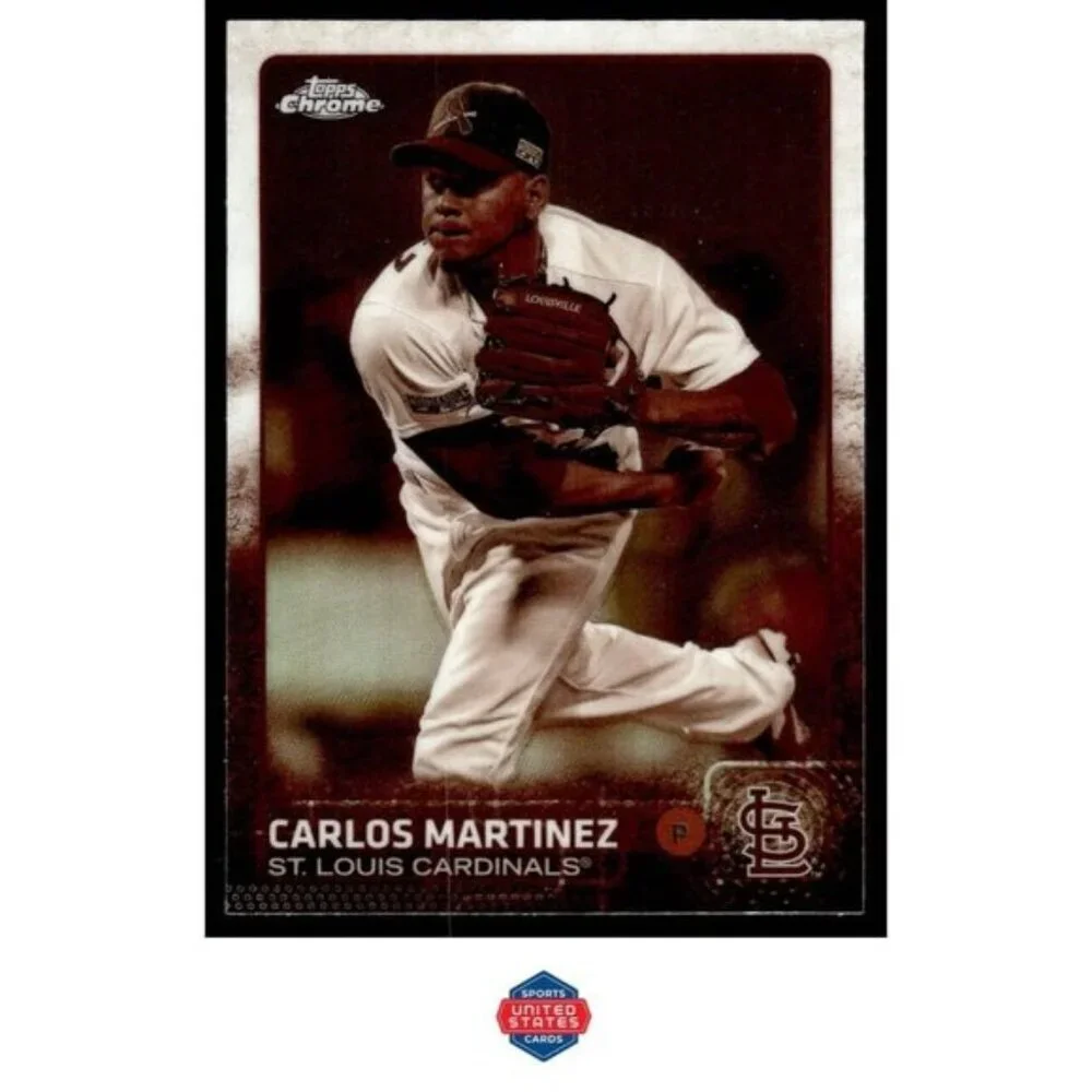 2015 Topps Chrome #74 Carlos Martinez Sepia Refractor St Louis Cardinals